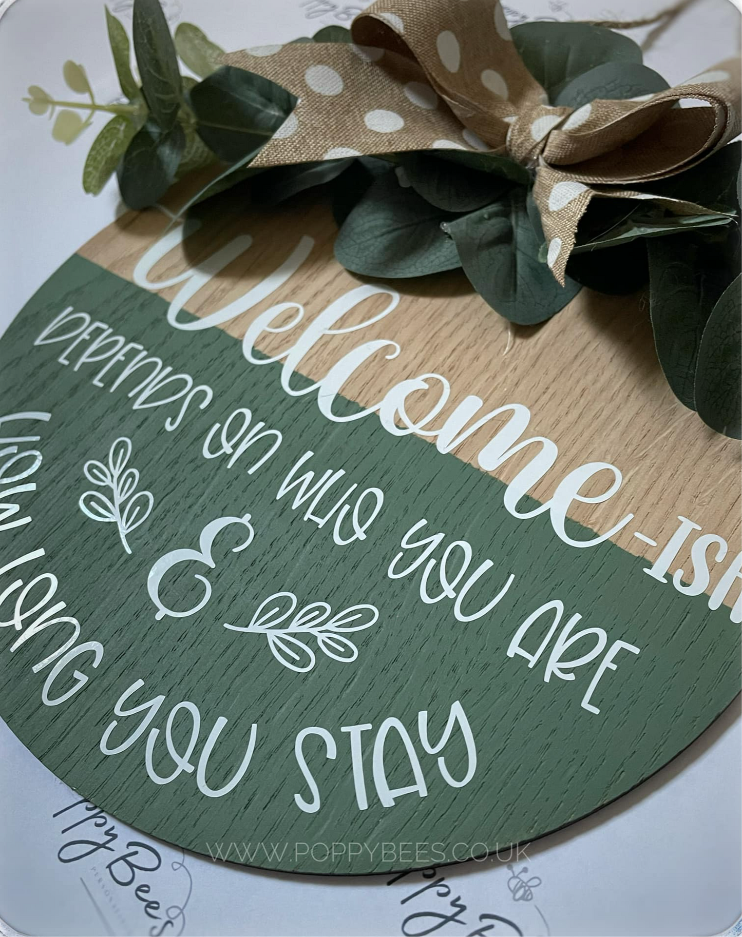 Welcome -ish Hanging Plaque