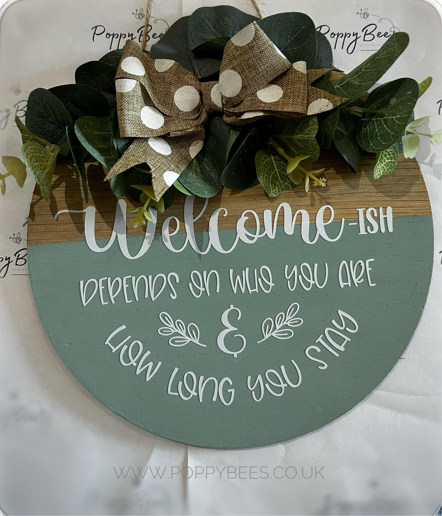 Welcome -ish Hanging Plaque
